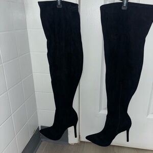Elegant Black Over-the-Knee Women's Boots NWOT